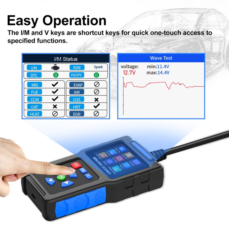 Automobile Fault Diagnostic Instrument OBD2 Engine Tester ELM327