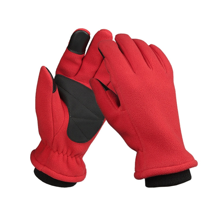 1pair Rocker Fleece Winter Warm Anti-Slip Gloves Outdoor Riding Sports Gloves-Reluova