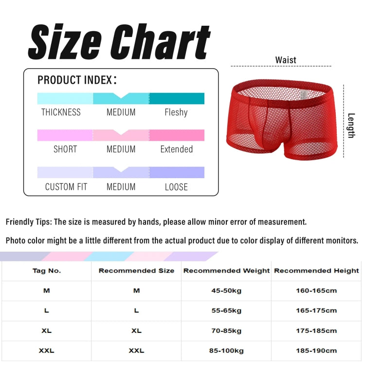 Men Mesh Boxer Briefs Sexy Breathable Comfortable Underwear My Store