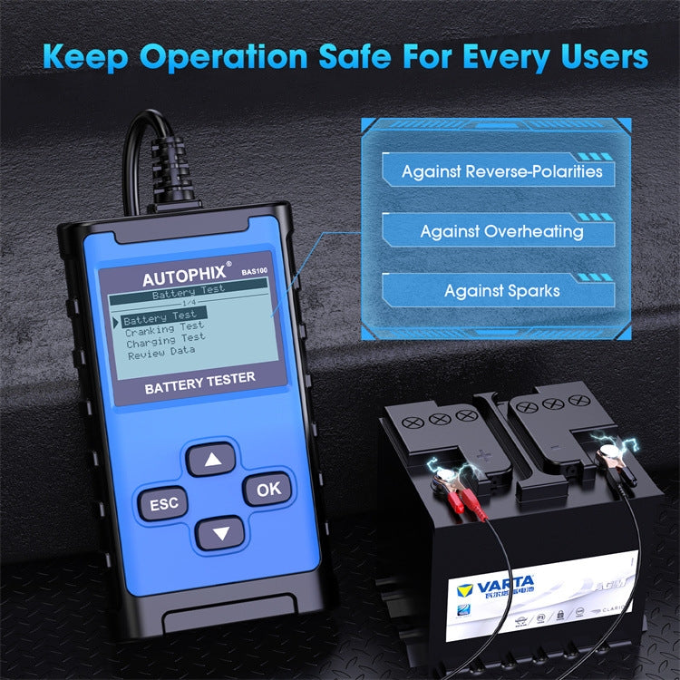 AUTOPHIX BAS100 12V / 24V 100-2000CCA Car Battery Test Analyzer