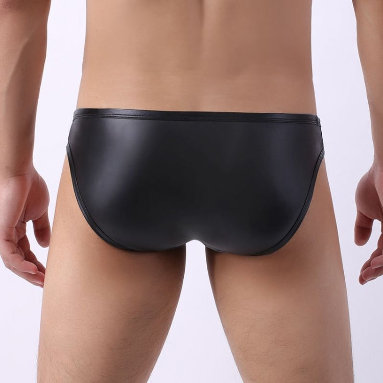 Men Sexy Patent Leather Briefs Faux Leather Butt Lifter Triangle  Underwear My Store