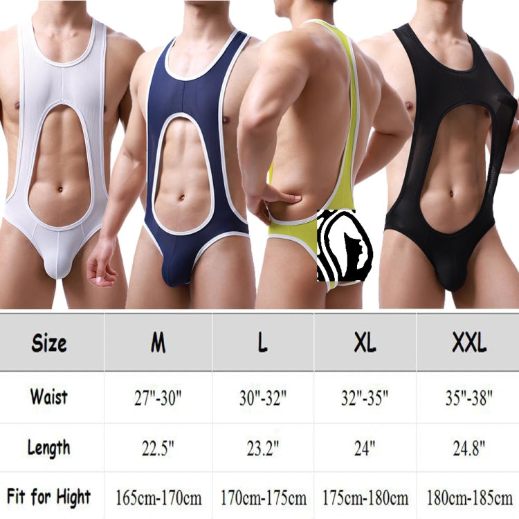 Men Fine Mesh Breathable One-piece Underwear Bodysuit My Store