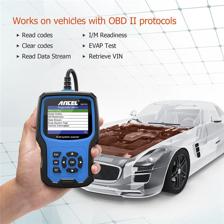 ANCEL BM700 For BMW Full System Diagnostic OBDII Tester Maintenance And Resetting Repair Tools