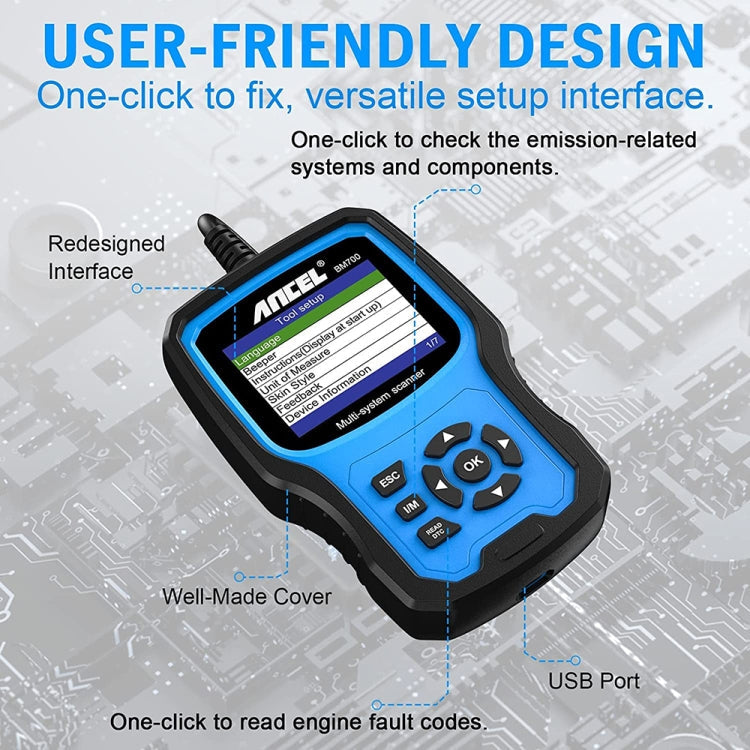 ANCEL BM700 For BMW Full System Diagnostic OBDII Tester Maintenance And Resetting Repair Tools