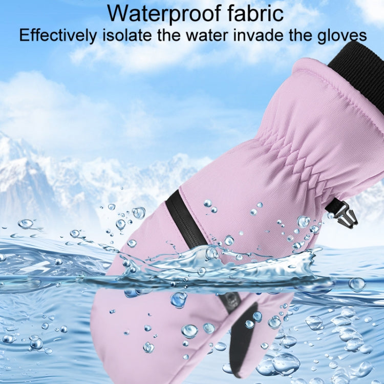 Winter Padded Ski Gloves Outdoor Windproof Warm Sports Gloves Reluova