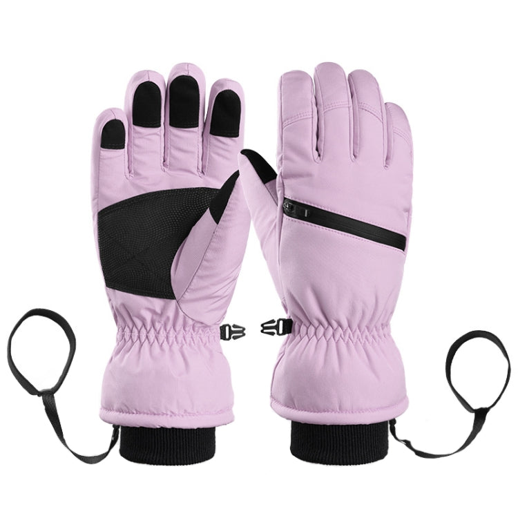 Winter Padded Ski Finger Gloves Outdoor Windproof Warm Sports Gloves