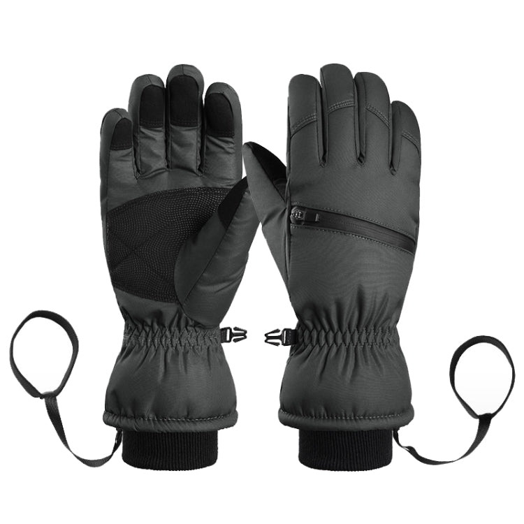 Winter Padded Ski Finger Gloves Outdoor Windproof Warm Sports Gloves Reluova