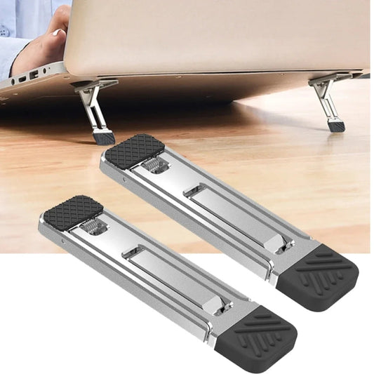 2pcs Invisible Cooling Stand Heightening Pad For Laptop & Smartphones & Tablet-Reluova