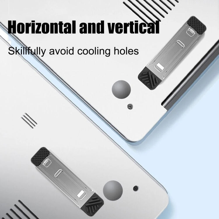 2pcs Invisible Cooling Stand Heightening Pad For Laptop & Smartphones & Tablet