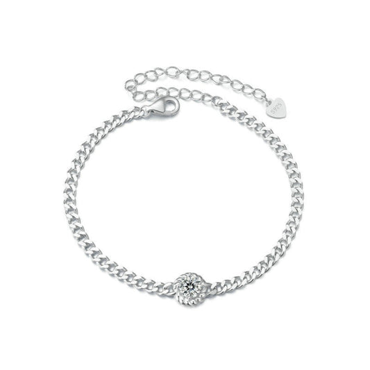 S925 Sterling Silver Electroplated Moissanite Bracelet My Store