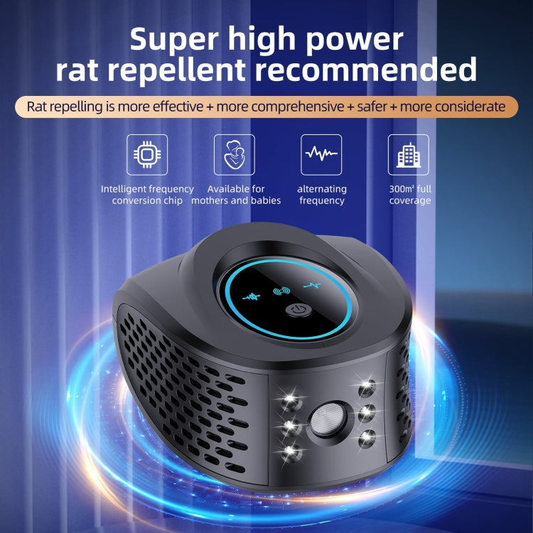 QSQ218 Multifunctional LED Household Indoor High-power Ultrasonic Mouse Repellent