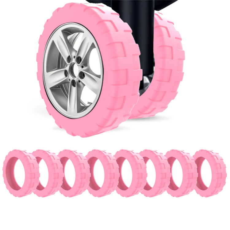 8pcs /Set Luggage Wheel Silicone Protective Cover Swivel Chair Wheel Sound Reducing Cover-Reluova