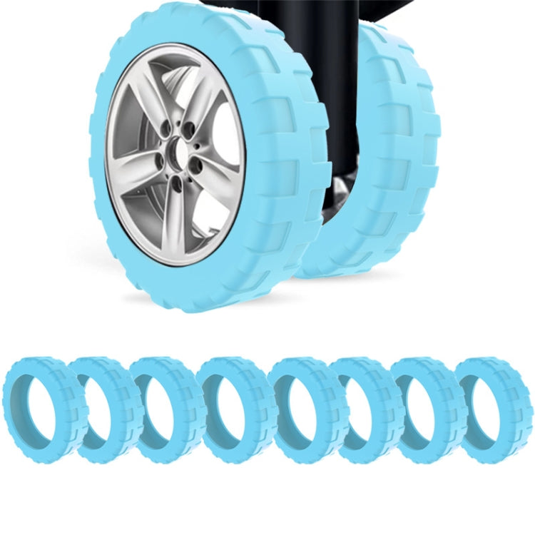 8pcs /Set Luggage Wheel Silicone Protective Cover Swivel Chair Wheel Sound Reducing Cover-Reluova