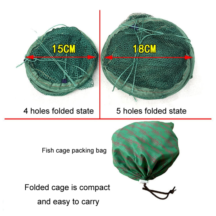 Automatic Folding Fish Net With Support Rod Fishing Cage Lobster Net Fishing Gear