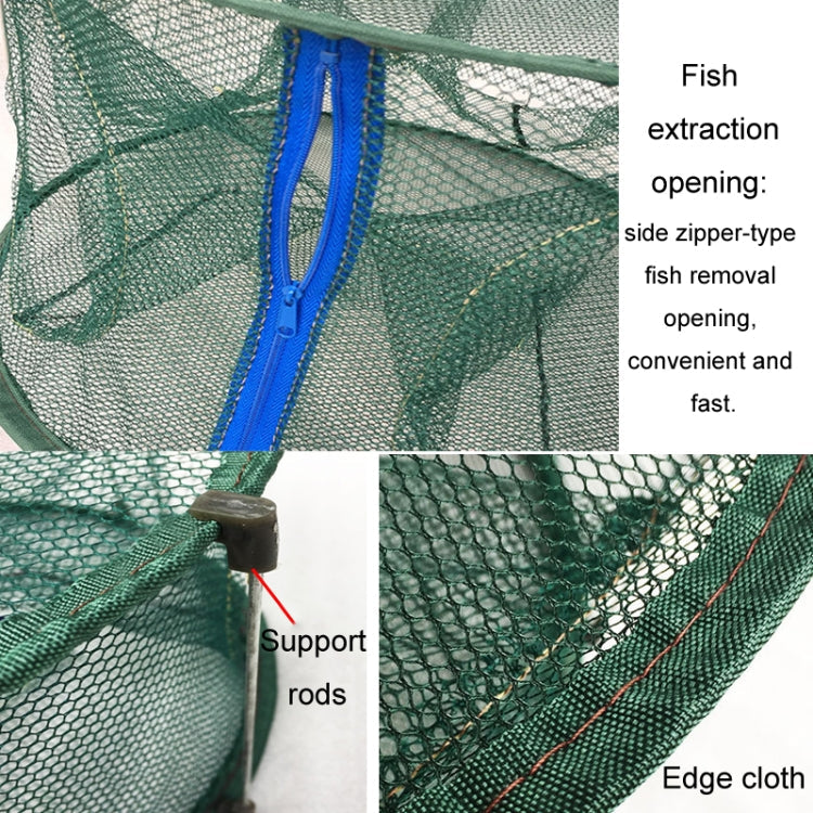 Automatic Folding Fish Net With Support Rod Fishing Cage Lobster Net Fishing Gear Reluova