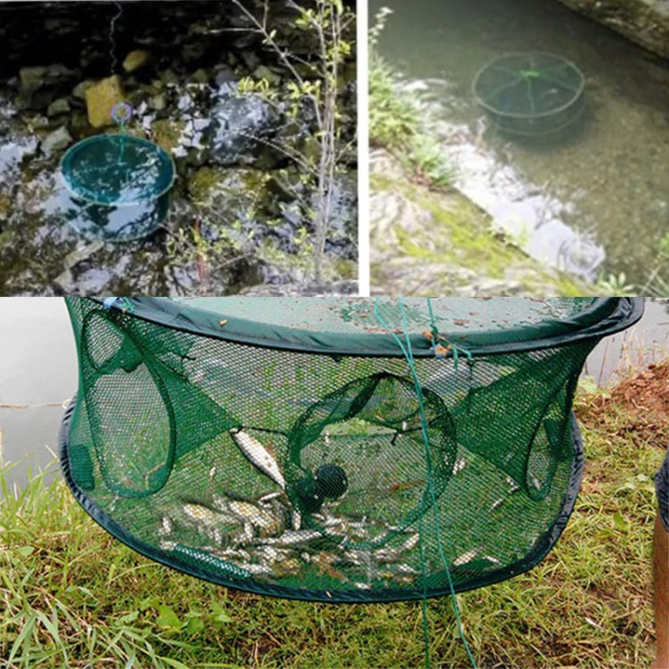 Automatic Folding Fish Net With Support Rod Fishing Cage Lobster Net Fishing Gear