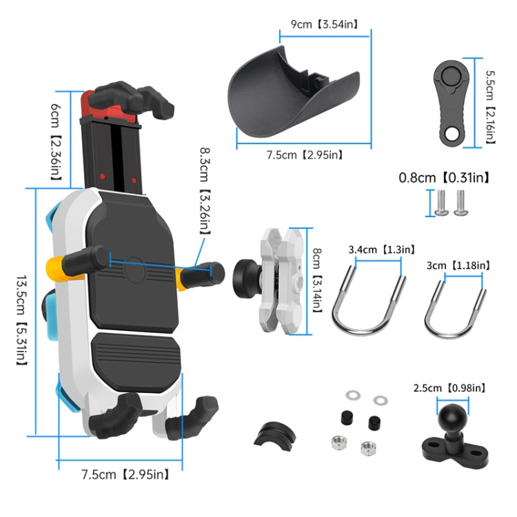 Colorful Motorcycle Shock-absorbing Navigation Mobile Phone Holder ÎҵÄÉ̵ê