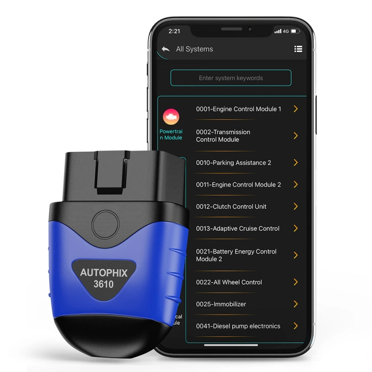 AUTOPHIX 3610 Bluetooth Car Full System Diagnostic Scanner For VW / AUDI / SKODA / SEAT