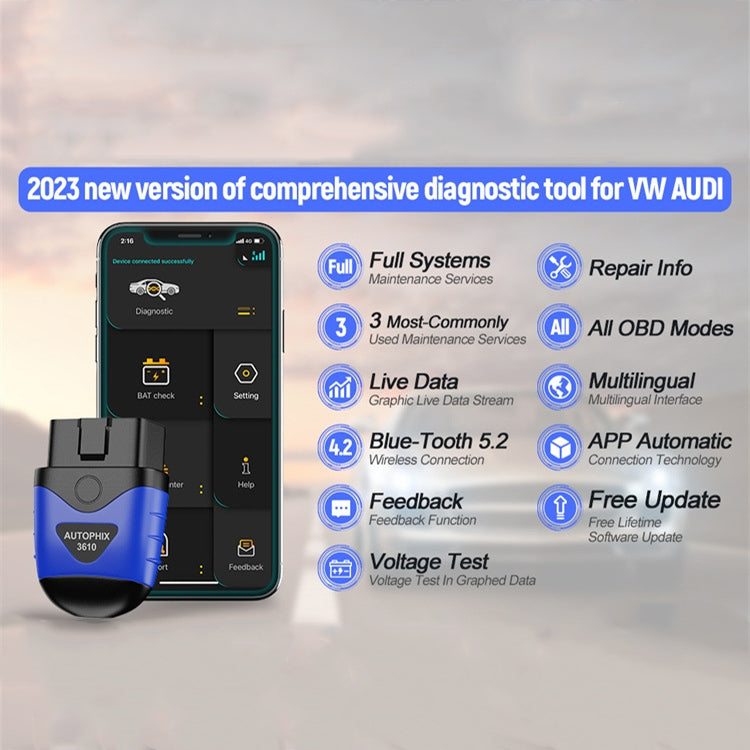 AUTOPHIX 3610 Bluetooth Car Full System Diagnostic Scanner For VW / AUDI / SKODA / SEAT ÎҵÄÉ̵ê