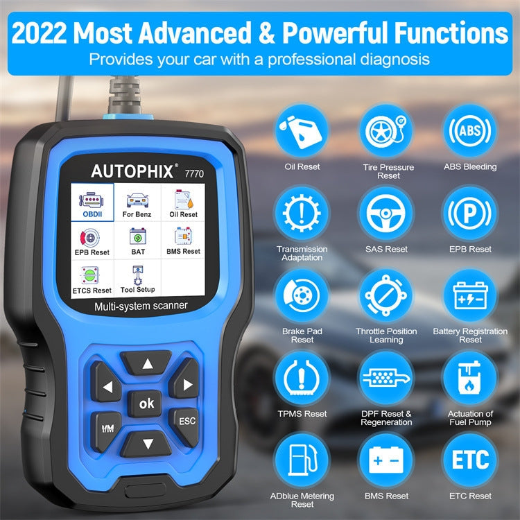 AUTOPHIX 7770 For Mercedes Benz Car Full System OBDII Diagnostic Tool Maintenance Tester