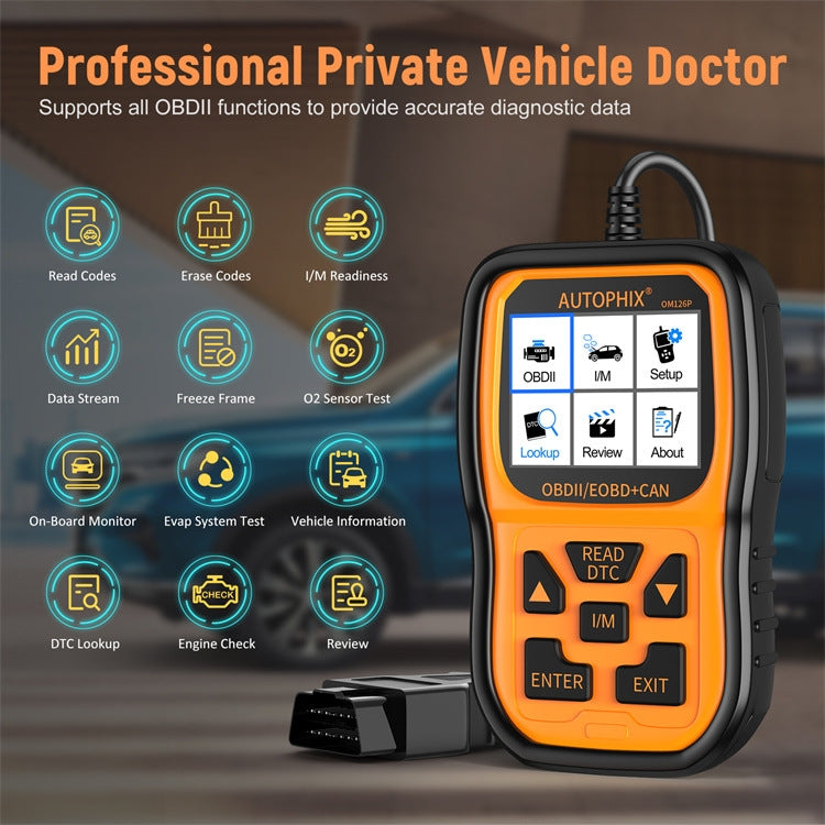 AUTOPHIX OM126P OBD2 Automotive Scanner Car Engine Diagnosis Tool ÎҵÄÉ̵ê