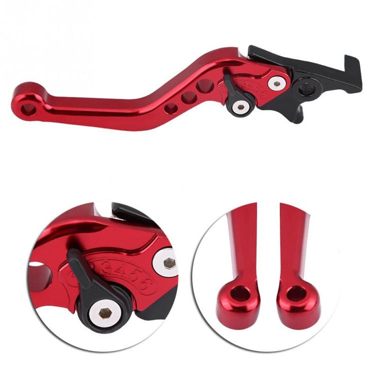 1pair Motorcycle CNC Six Speed Dual Disc Brake Handlebar Cowl Adjustable Electric Bike Brake Lever