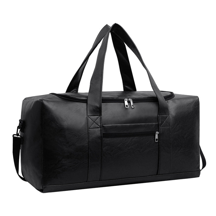 Large-capacity Business Handbag Men's Short Trip Travel Waterproof Leather Luggage Bag My Store