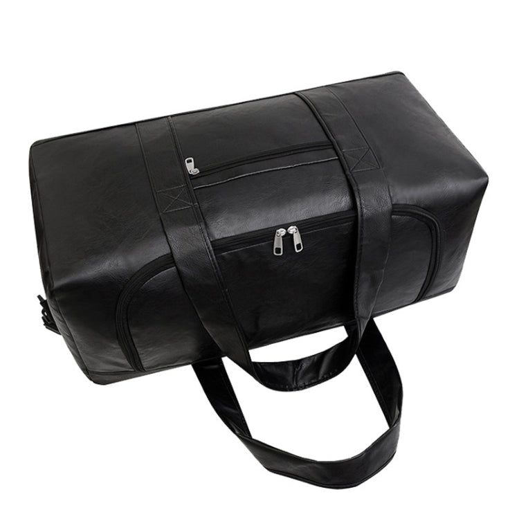 Large-capacity Business Handbag Men's Short Trip Travel Waterproof Leather Luggage Bag My Store