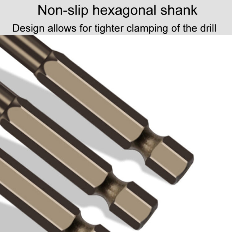 Hexagonal Shank Spiral Flute Cross Alloy Drill Bits Glass Tile Four Edge Drivers My Store