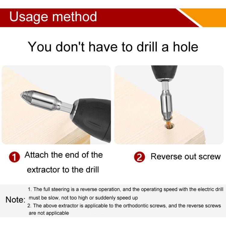 Slide Thread Broken Screw Extractor Broken Screw Removal Tool With Storage Box