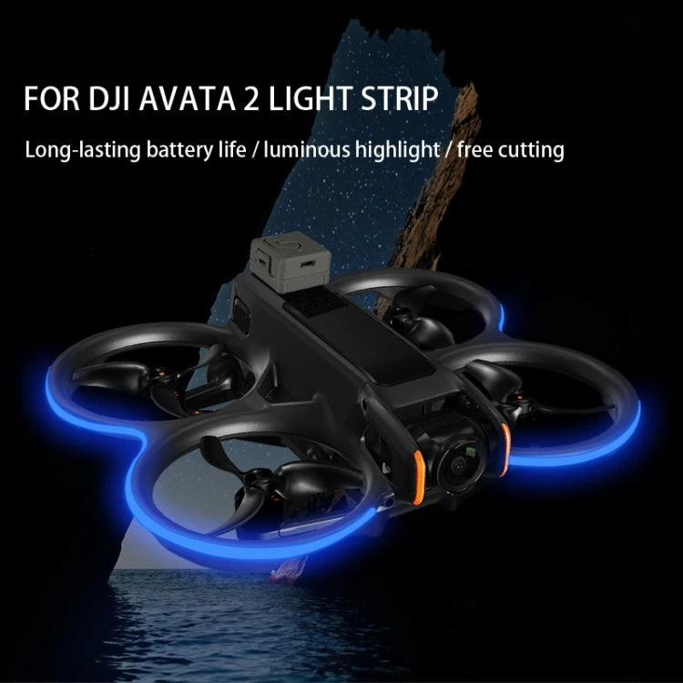 For DJI Avata 2 RCSTQ Colorful Luminous Light Belt High Bright Tube Night Flight Warning Light Strip