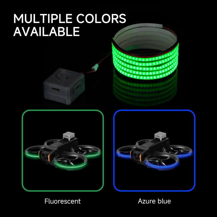 For DJI Avata 2 RCSTQ Colorful Luminous Light Belt High Bright Tube Night Flight Warning Light Strip