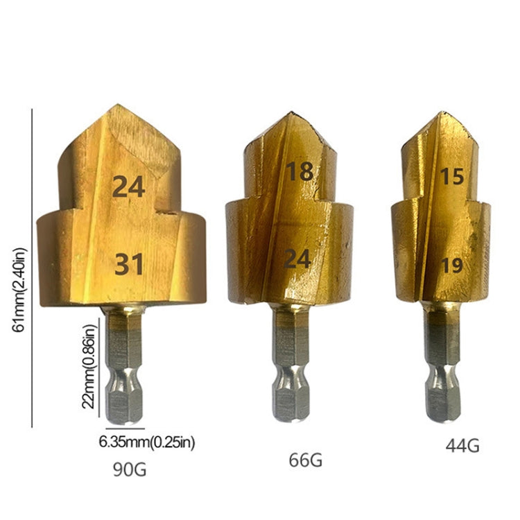 Hexagonal Shank PPR Step Drill Bits Leak Repairing And Connecting Tools