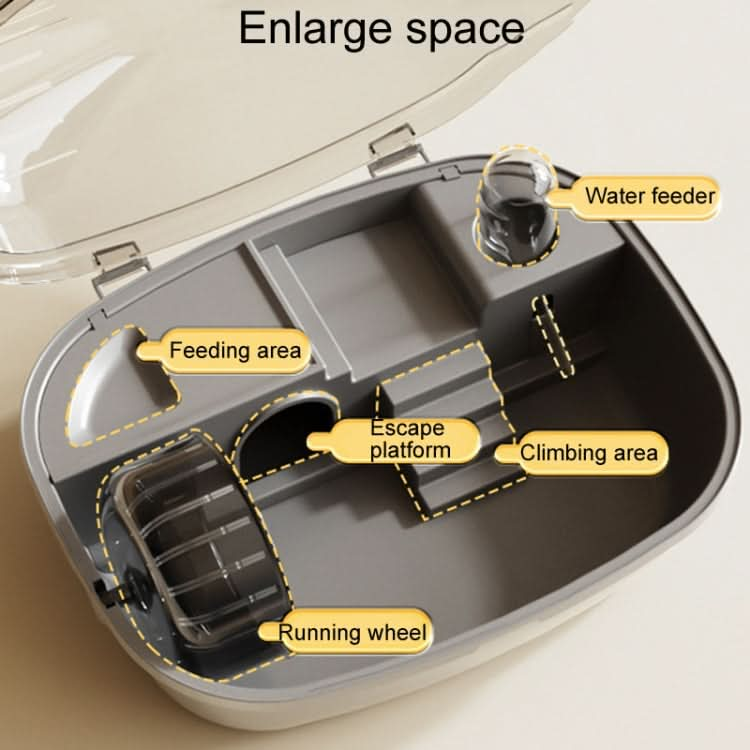 Panoramic Transparent Multi-Functional Large Space Hamster Cage - Reluova