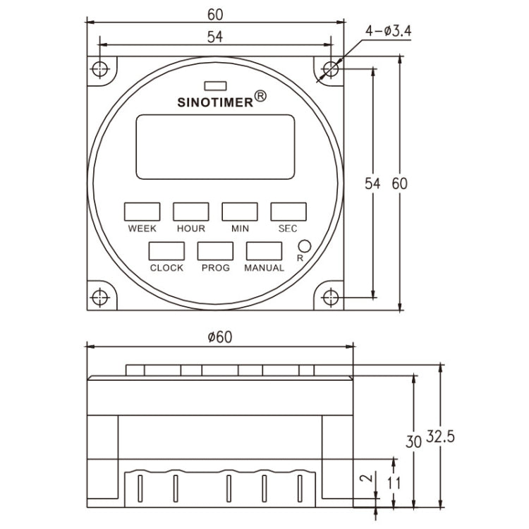 SINOTIMER TM618SH  1 Second Interval Digital LCD Timer Switch Programmable Time Relay Reluova