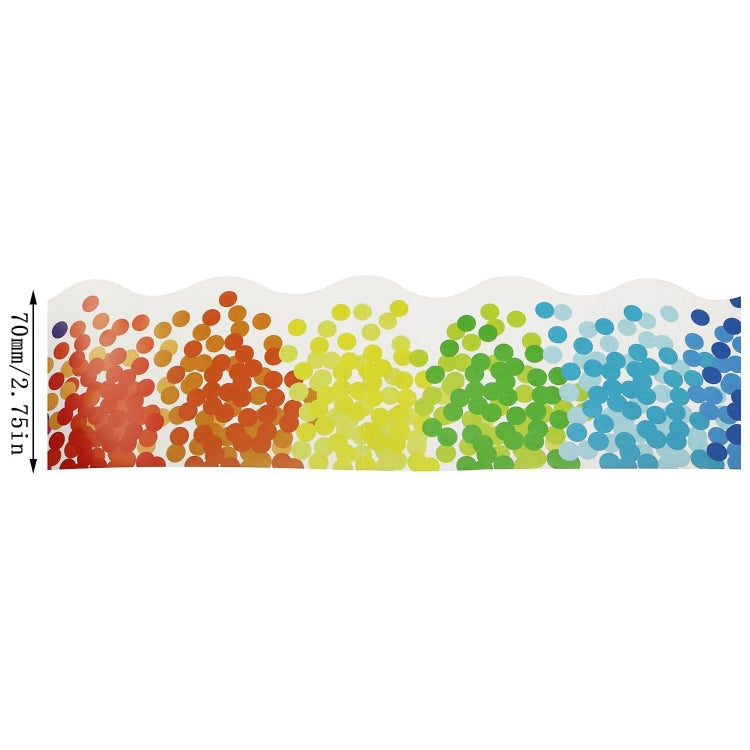 Colorful Polka Dot Border Stickers Bulletin Board Borders