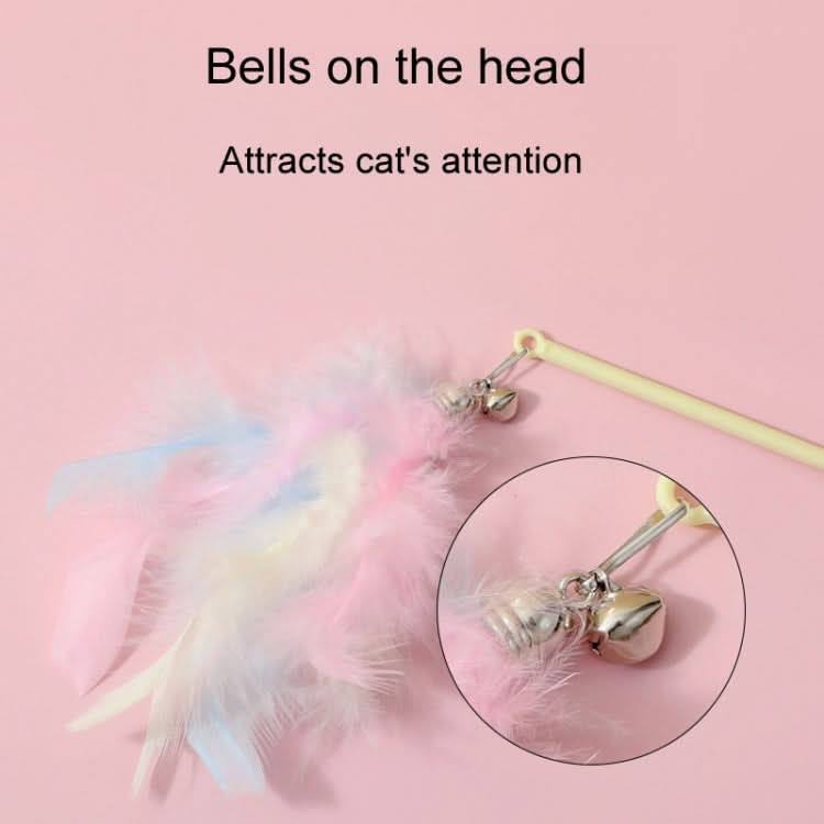 Cats Detachable Self-Exciting Toys Bell And Feather Teaser - Reluova