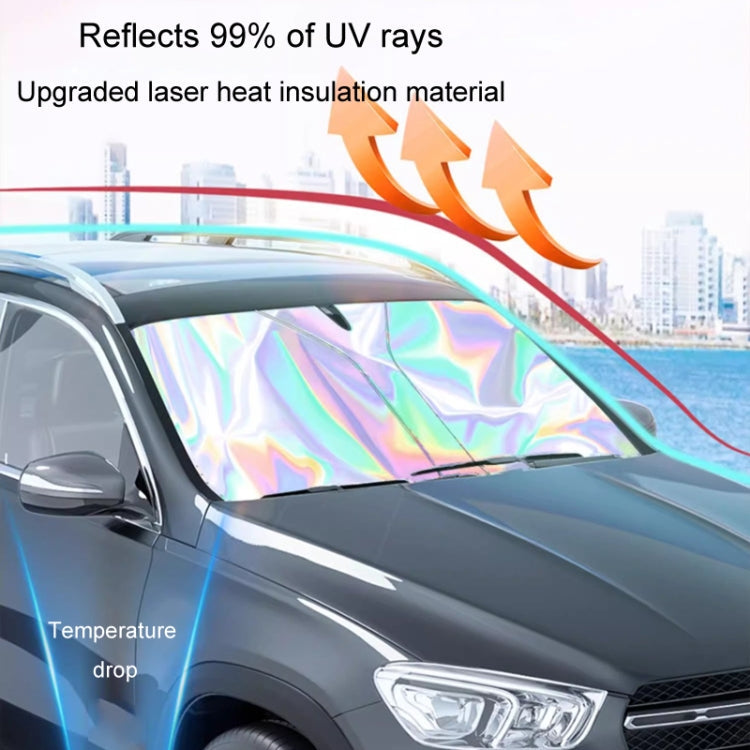 Car Front Windshield Sunshade Colorful Laser Heat Insulation Sunscreen Sunshade Umbrella ÎҵÄÉ̵ê