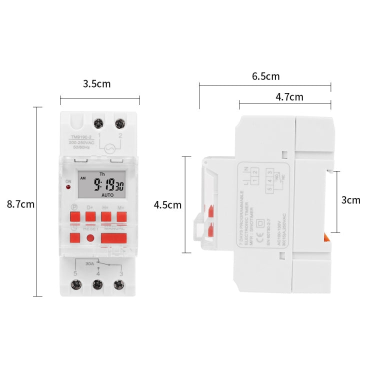 30A Programmable Digital Timer Switch Automatic Cycle Timing Controller Reluova