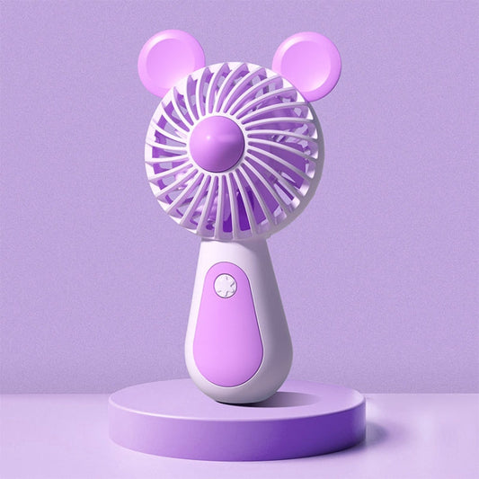 Cute Cartoon Handheld Small Fan Mini Portable USB Charging Fan - Reluova