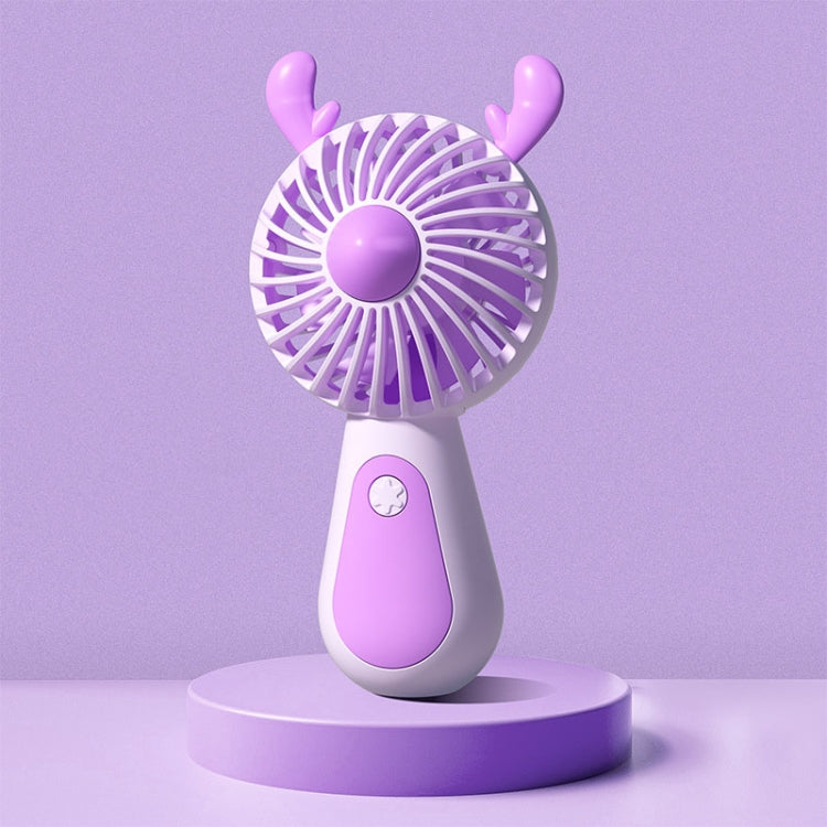 Cute Cartoon Handheld Small Fan Mini Portable USB Charging Fan - Reluova