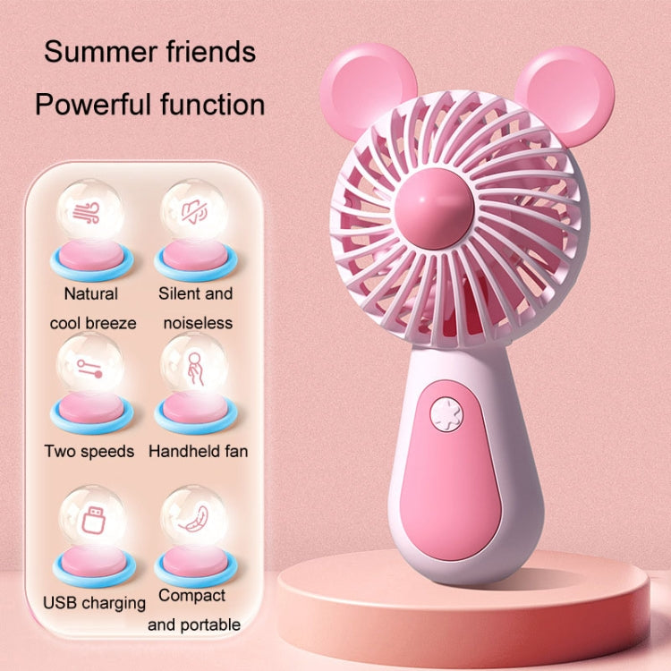 Cute Cartoon Handheld Small Fan Mini Portable USB Charging Fan - Reluova