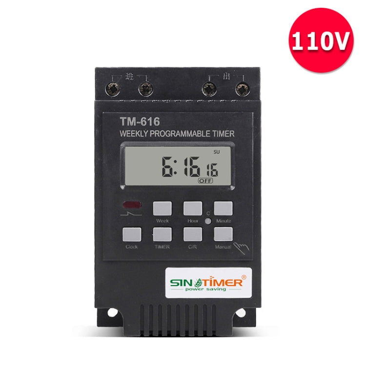 30A Weekly Programmable Digital Timer Switch Relay Control