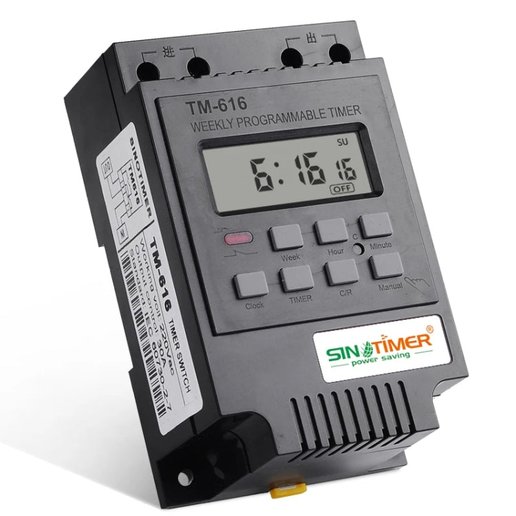 30A Weekly Programmable Digital Timer Switch Relay Control Reluova