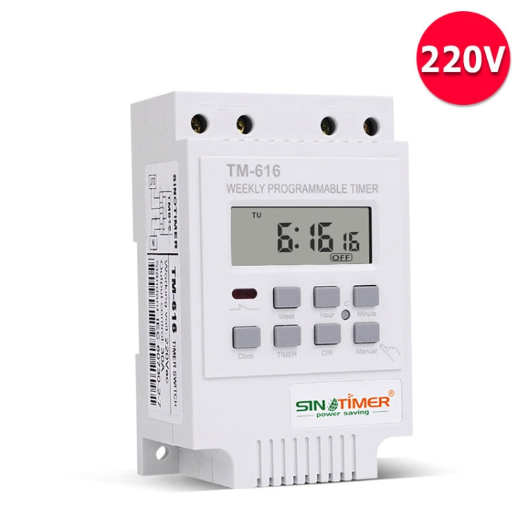 30A Weekly Programmable Digital Timer Switch Relay Control