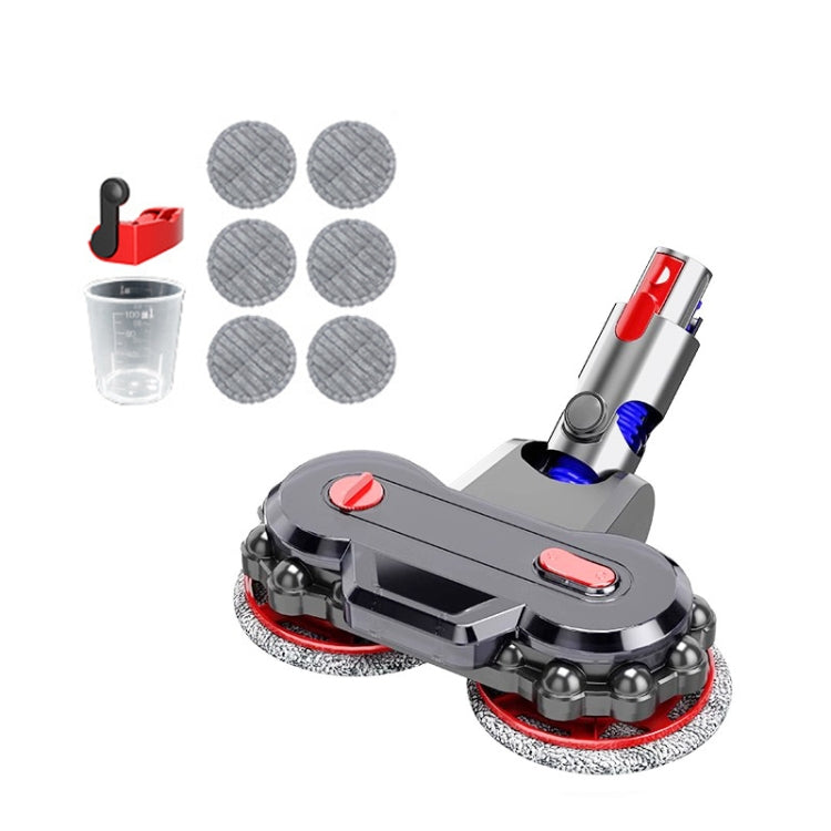 Vacuum Cleaner Electric Mop Head with Detachable Water Tank and 6 Mop Pads