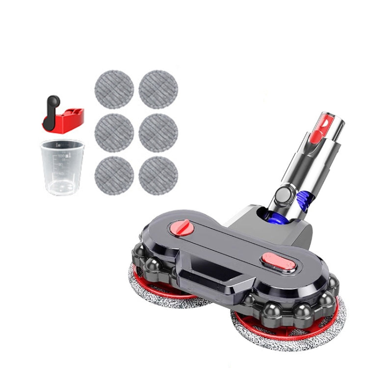 Vacuum Cleaner Electric Mop Head with Detachable Water Tank and 6 Mop Pads Reluova