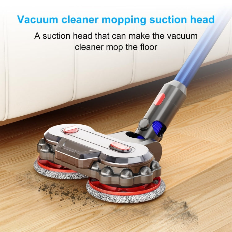 Vacuum Cleaner Electric Mop Head with Detachable Water Tank and 6 Mop Pads