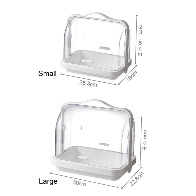 Portable Multi-function Transparent Storage Box Bread Box Bottle Organizer With Dustproof Lid