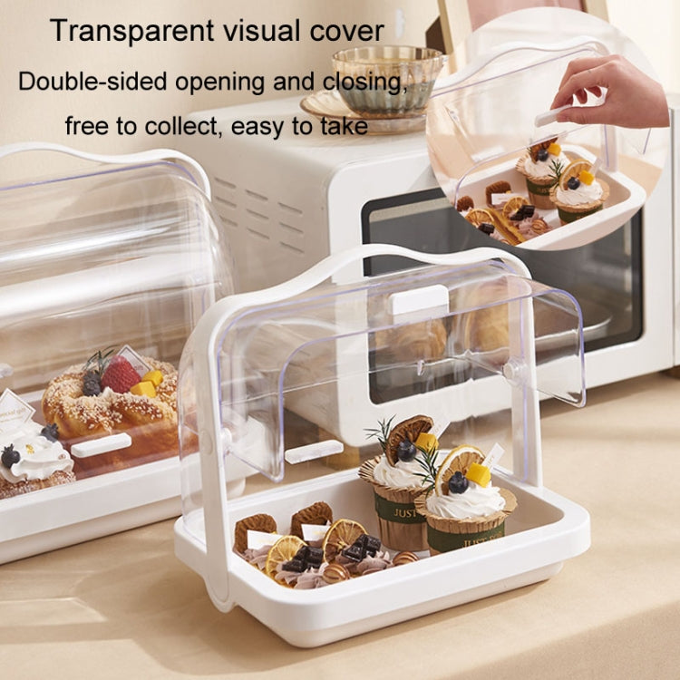 Portable Multi-function Transparent Storage Box Bread Box Bottle Organizer With Dustproof Lid